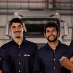 Victor Cavalcanti (CEO), Henrique Lima (CSO), Lucas Bastos (CPO), Vitor Reis (COO, da InFleet (Foto: divulgação)