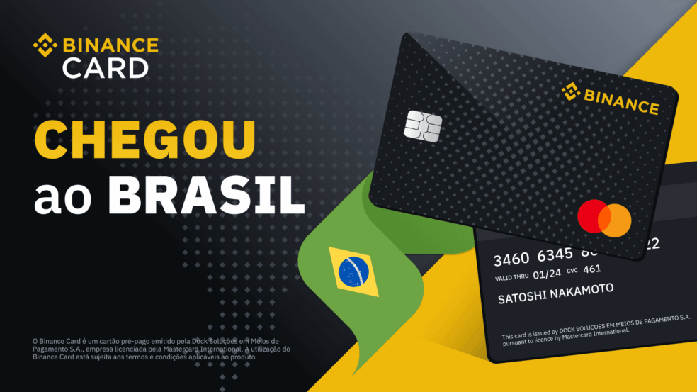Binance lançou no Brasil o Binance Card | Foto: Divulgação Binance lançou no Brasil o Binance Card | Foto: Divulgação