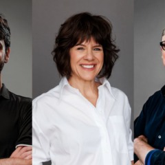 Matheus Dellagnelo, CEO Américas da Indicium AI; Kelly Manthey, CEO Global da Indicium AI; e Jacob Parsons, CEO Europa da Indicium AI | Foto: Divulgação